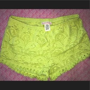 Billabong Cotton Crochet & Linen Beach Shorts
